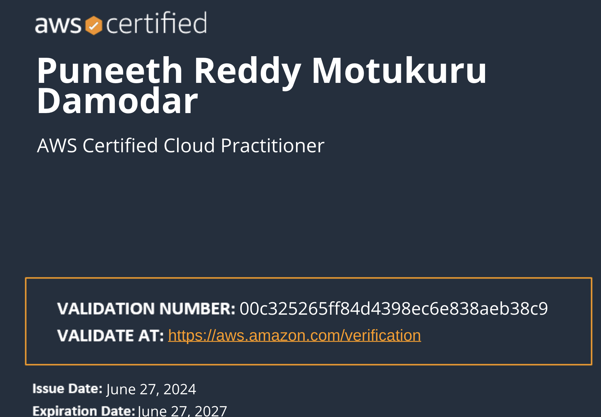 AWS Certified Cloud Practitioner